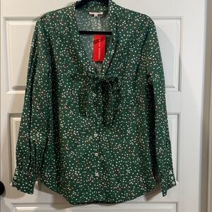 Kayce Hughes heart blouse size 14 NWT